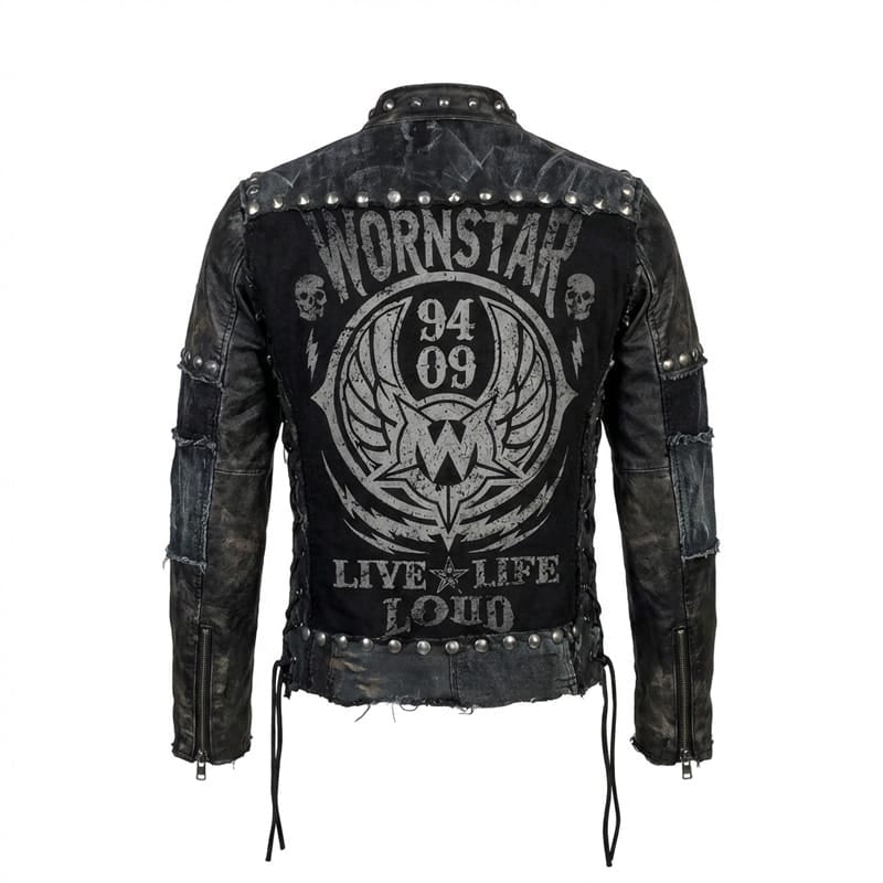 Custom Chop Shop Jacket Wornstar Custom Handmade Jacket - Live Life Loud