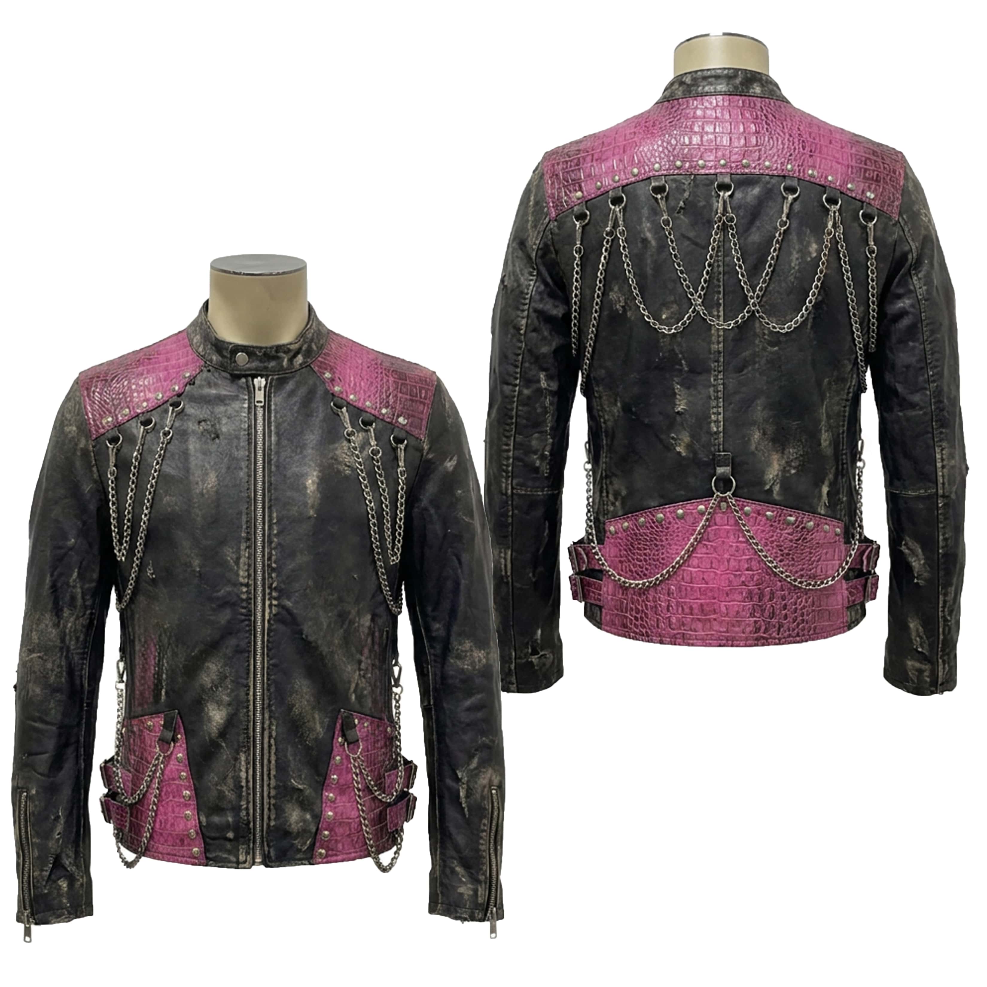 Custom Chop Shop Jacket Wornstar Custom Handmade Jacket - P!NK