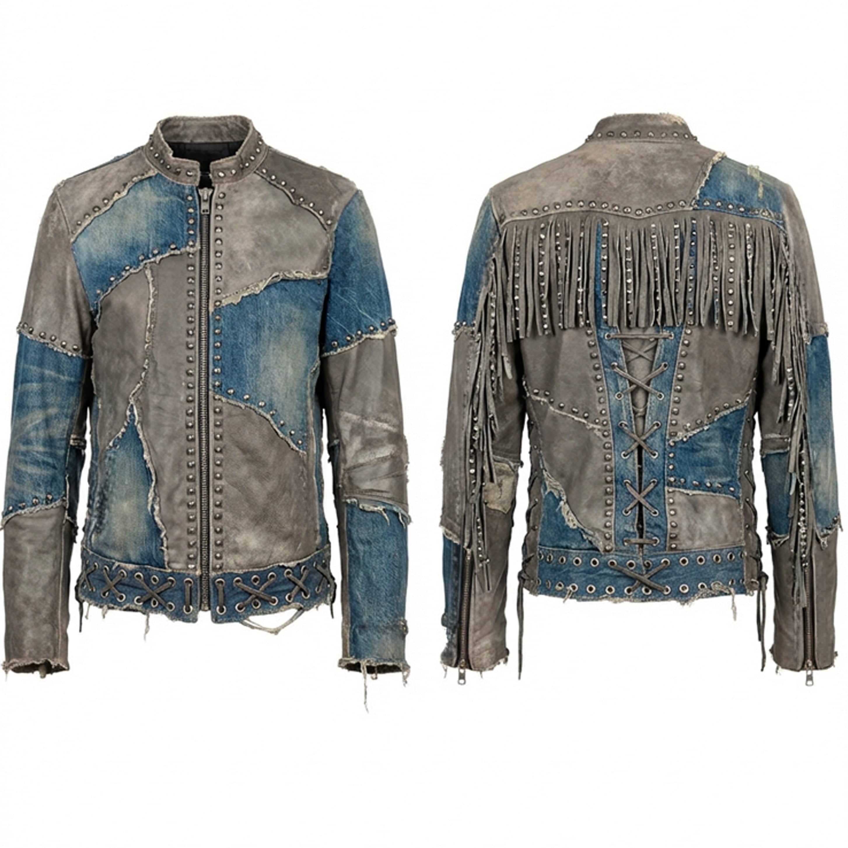 Custom Chop Shop Jacket Wornstar Custom Handmade Jacket - Stone