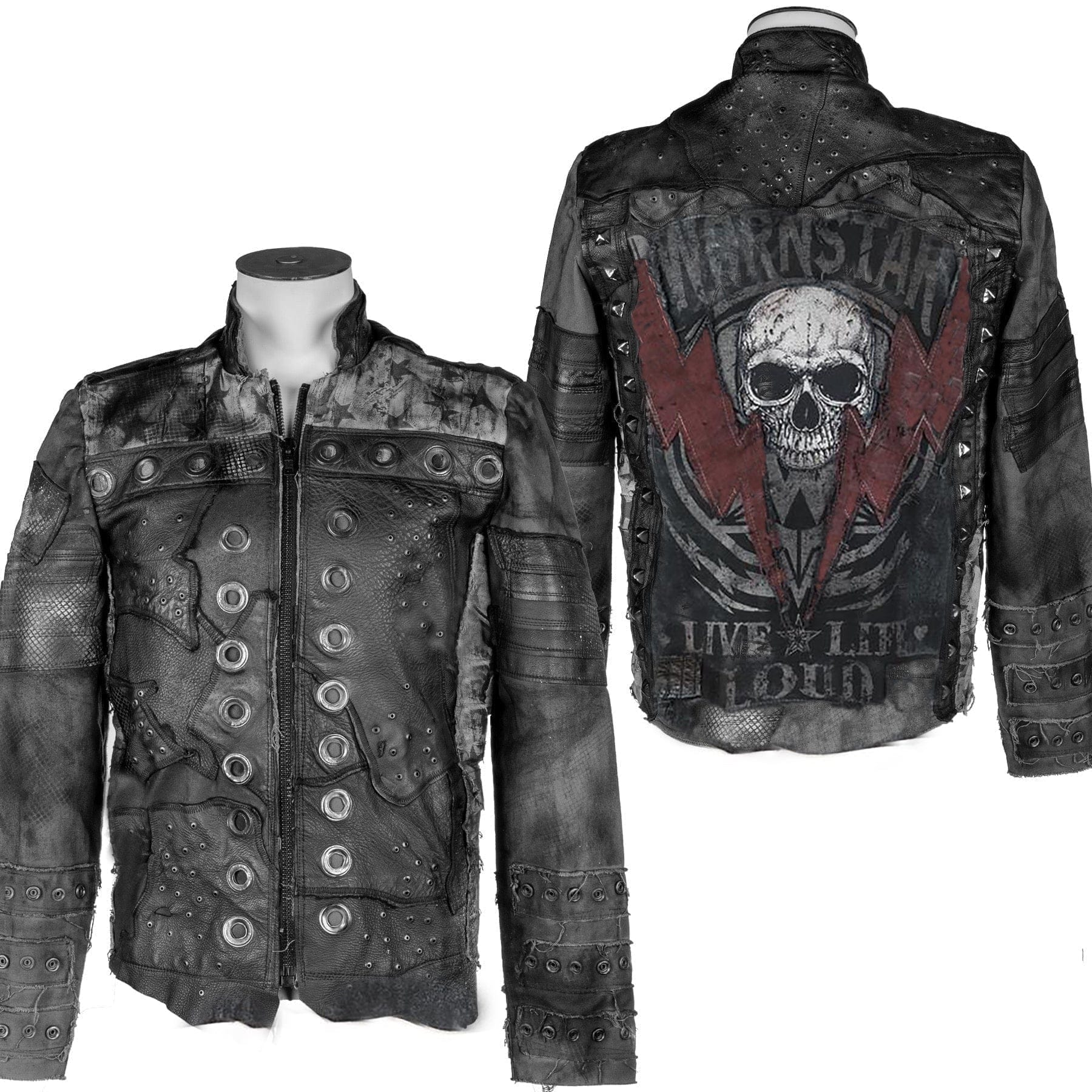 Custom Chop Shop Jacket Wornstar Custom Handmade - Jacket - Thunder