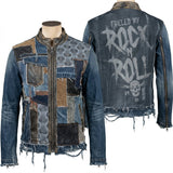 Custom Chop Shop Jacket Wornstar Custom Handmade Jacket - Vintage Patchwork