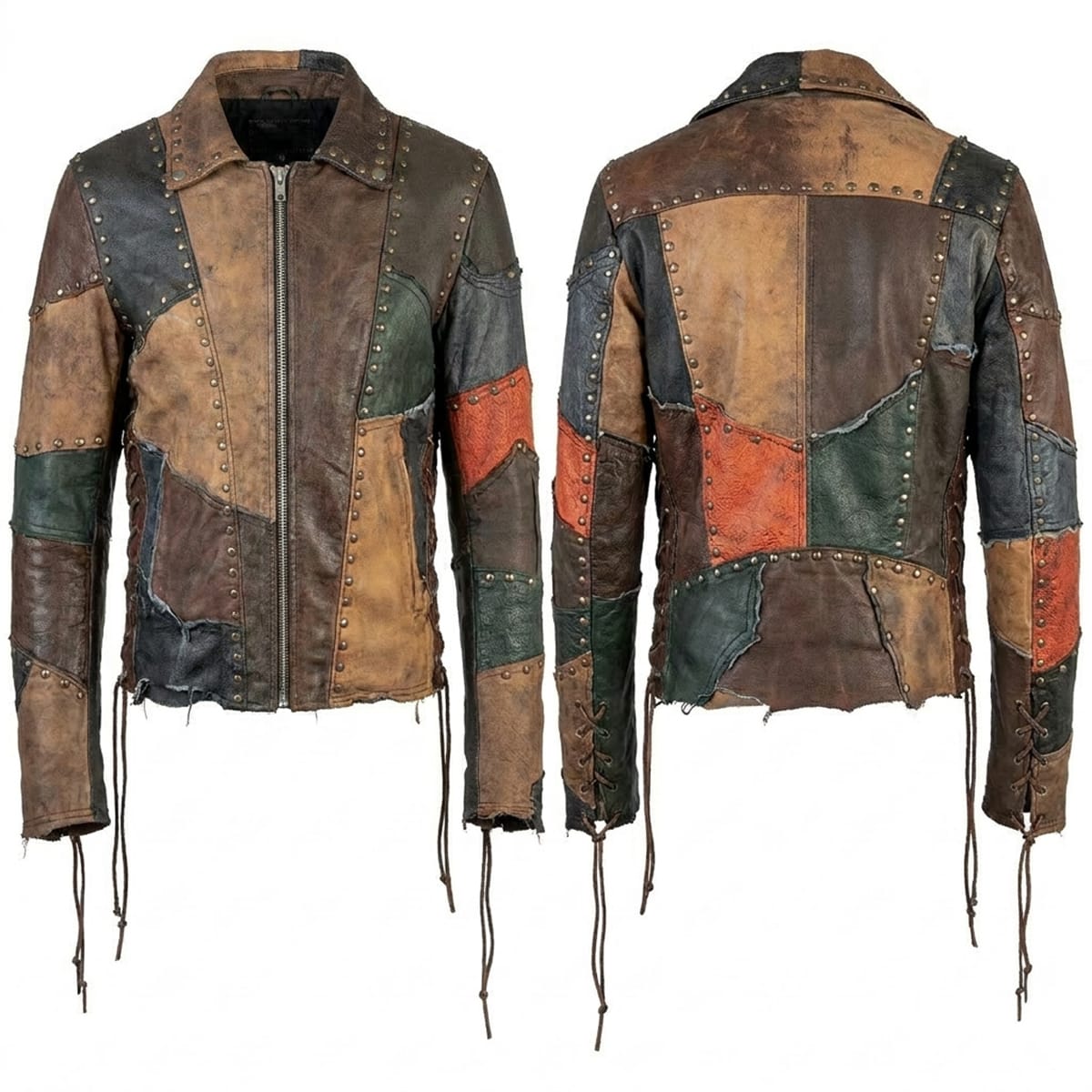 Custom Chop Shop Jacket Wornstar Custom Handmade Jacket - Woodstock