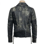 Custom Chop Shop Jacket Wornstar Custom Handmade Jacket - Zebra Handprinted