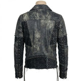 Custom Chop Shop Jacket Wornstar Custom Handmade Jacket - Zebra Handprinted