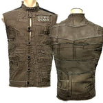 Custom Chop Shop Jacket Wornstar Custom Handmade Vest - 4B5320