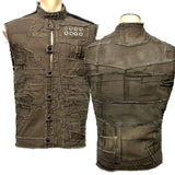 Custom Chop Shop Jacket Wornstar Custom Handmade Vest - 4B5320