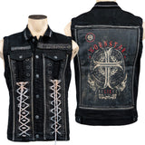 Custom Chop Shop Jacket Wornstar Custom Handmade Vest - Believe - Ready to Ship