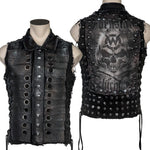 Custom Chop Shop Jacket Wornstar Custom Handmade Vest - Ghost