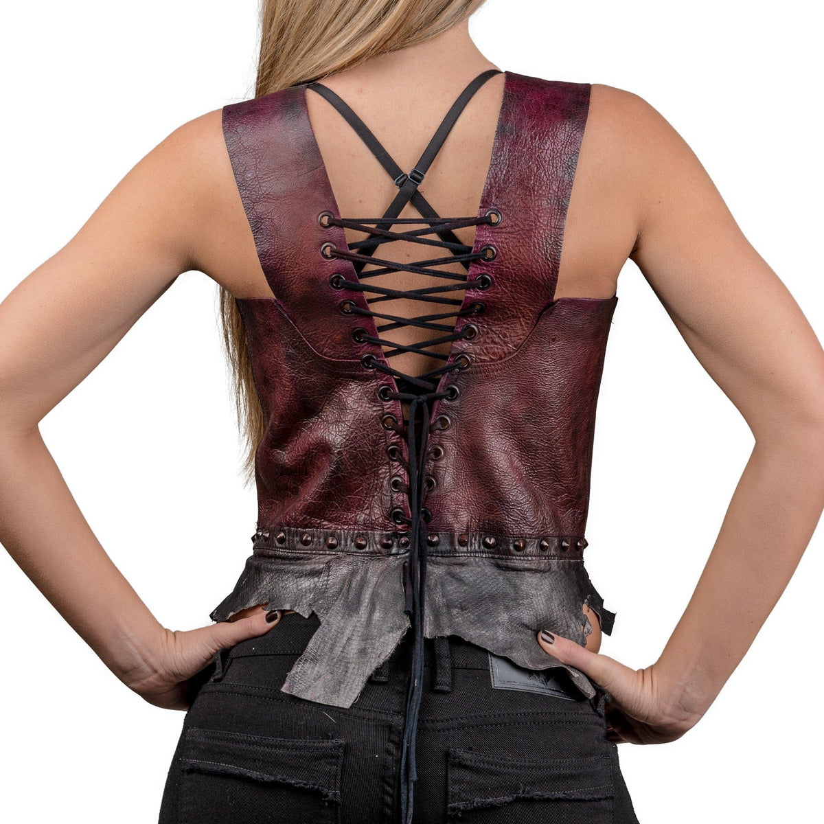Wornstar Handmade Custom Vest - Leather Corset