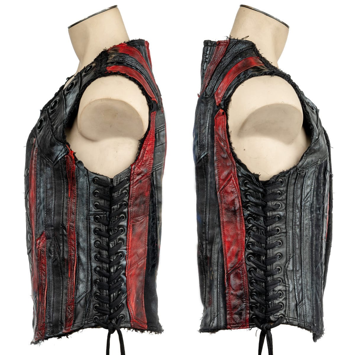 Custom Chop Shop Jacket Wornstar Custom Handmade Vest - Malice