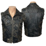 Custom Chop Shop Jacket Wornstar Custom Handmade Vest - MegaStar