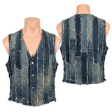 Custom Chop Shop Jacket Wornstar Custom Handmade Vest - Pillar