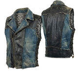 Custom Chop Shop Jacket Wornstar Custom Handmade Vest - Remnant Vintage - Dirty Deeds