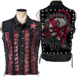 Custom Chop Shop Jacket Wornstar Custom Handmade - Vest - Salvaged - Chaos