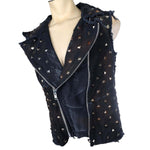 Custom Chop Shop Jacket Wornstar Custom Handmade Vest - Salvaged - Cult