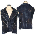 Custom Chop Shop Jacket Wornstar Custom Handmade Vest - Salvaged - Cult
