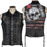 Custom Chop Shop Jacket Wornstar Custom Handmade - Vest - Salvaged - Fang