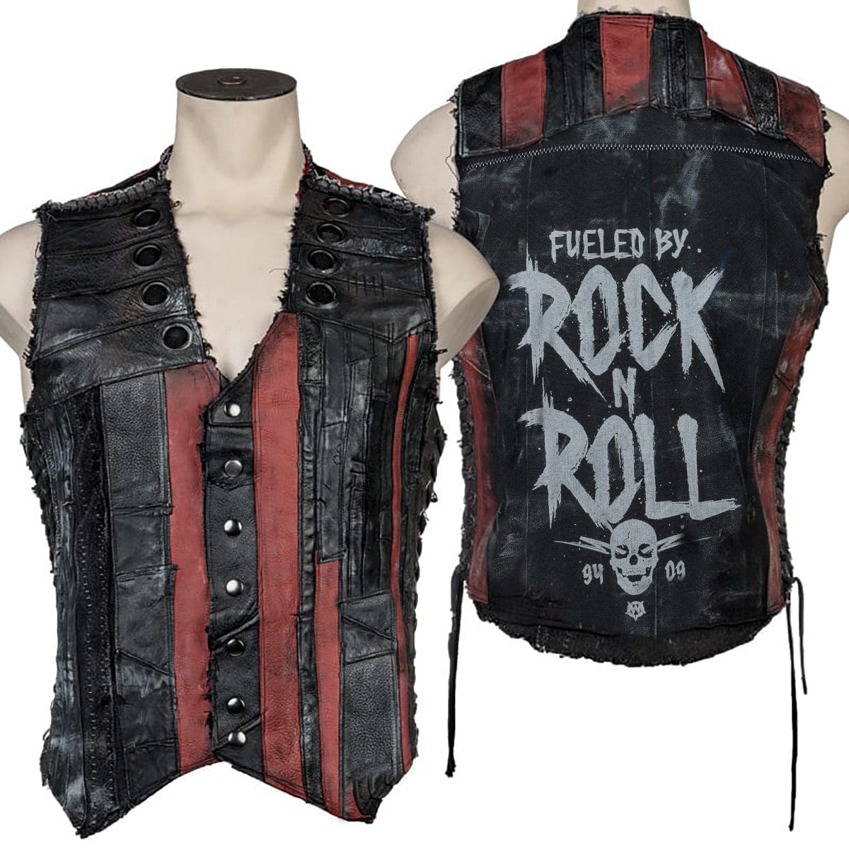 Custom Chop Shop Jacket Wornstar Custom Handmade - Vest - Salvaged - Fueled By Rock n Roll