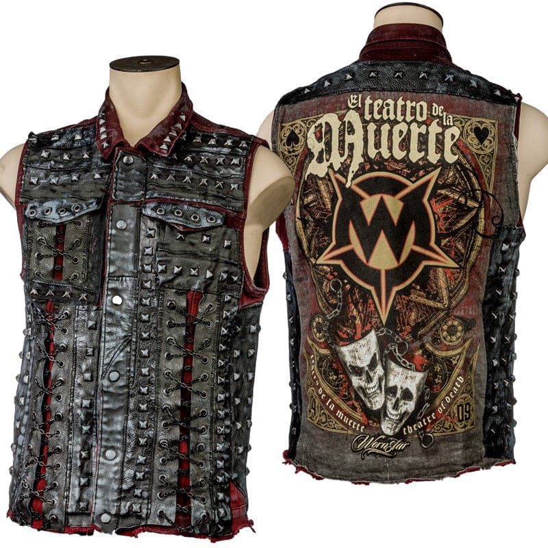 Custom Chop Shop Jacket Wornstar Custom Handmade - Vest - Salvaged - Muerte