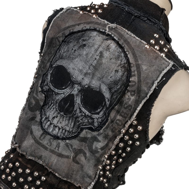 Custom Chop Shop Jacket Wornstar Custom Handmade Vest - Salvaged - Procession