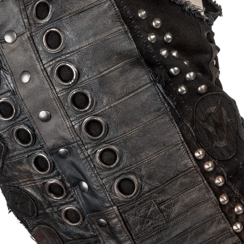 Custom Chop Shop Jacket Wornstar Custom Handmade Vest - Salvaged - Procession