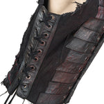 Custom Chop Shop Jacket Wornstar Custom Handmade - Vest - Salvaged - Red Warrior
