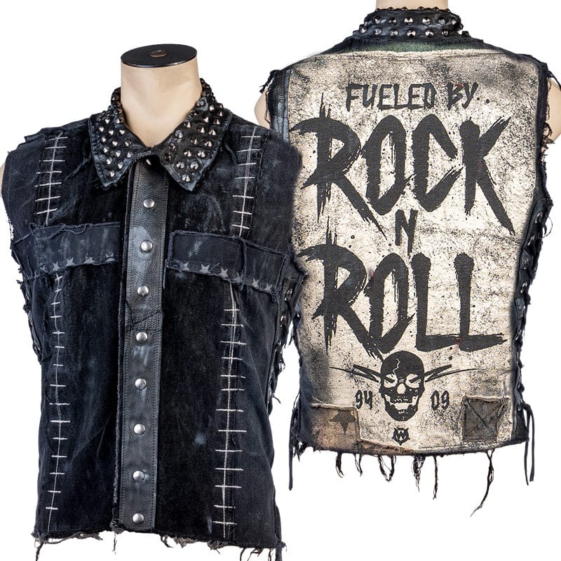 Custom Chop Shop Jacket Wornstar Custom Handmade Vest - Salvaged - Rider