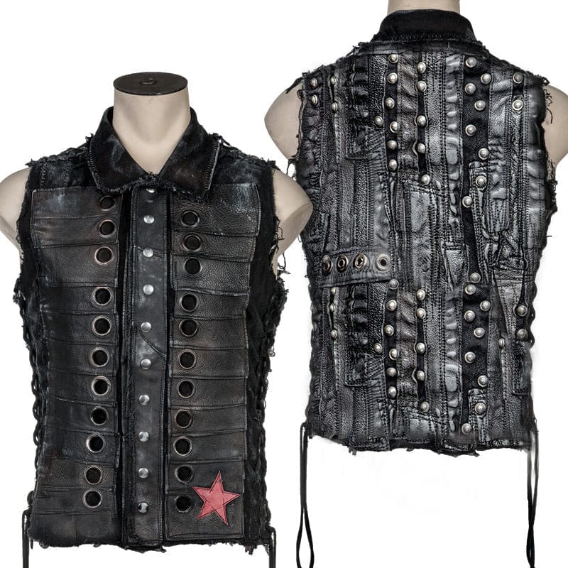 Custom Chop Shop Jacket Wornstar Custom Handmade - Vest - Salvaged - Sideshow