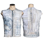 Custom Chop Shop Jacket Wornstar Custom Handmade Vest - Sandstorm - One of a kind - Ready to ship - Size Medium