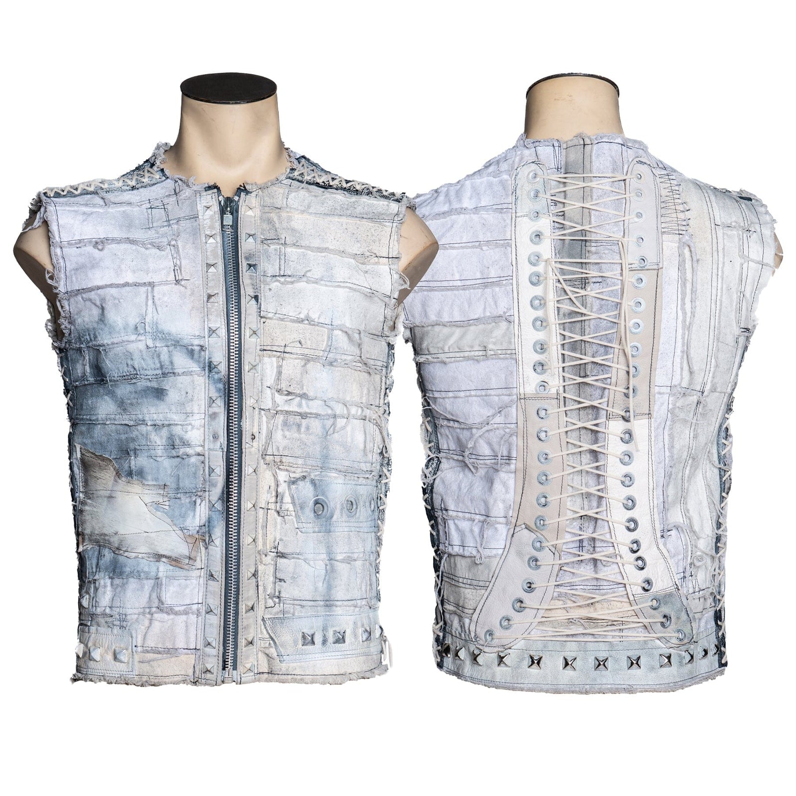 Custom Chop Shop Jacket Wornstar Custom Handmade Vest - Sandstorm - One of a kind - Ready to ship - Size Medium