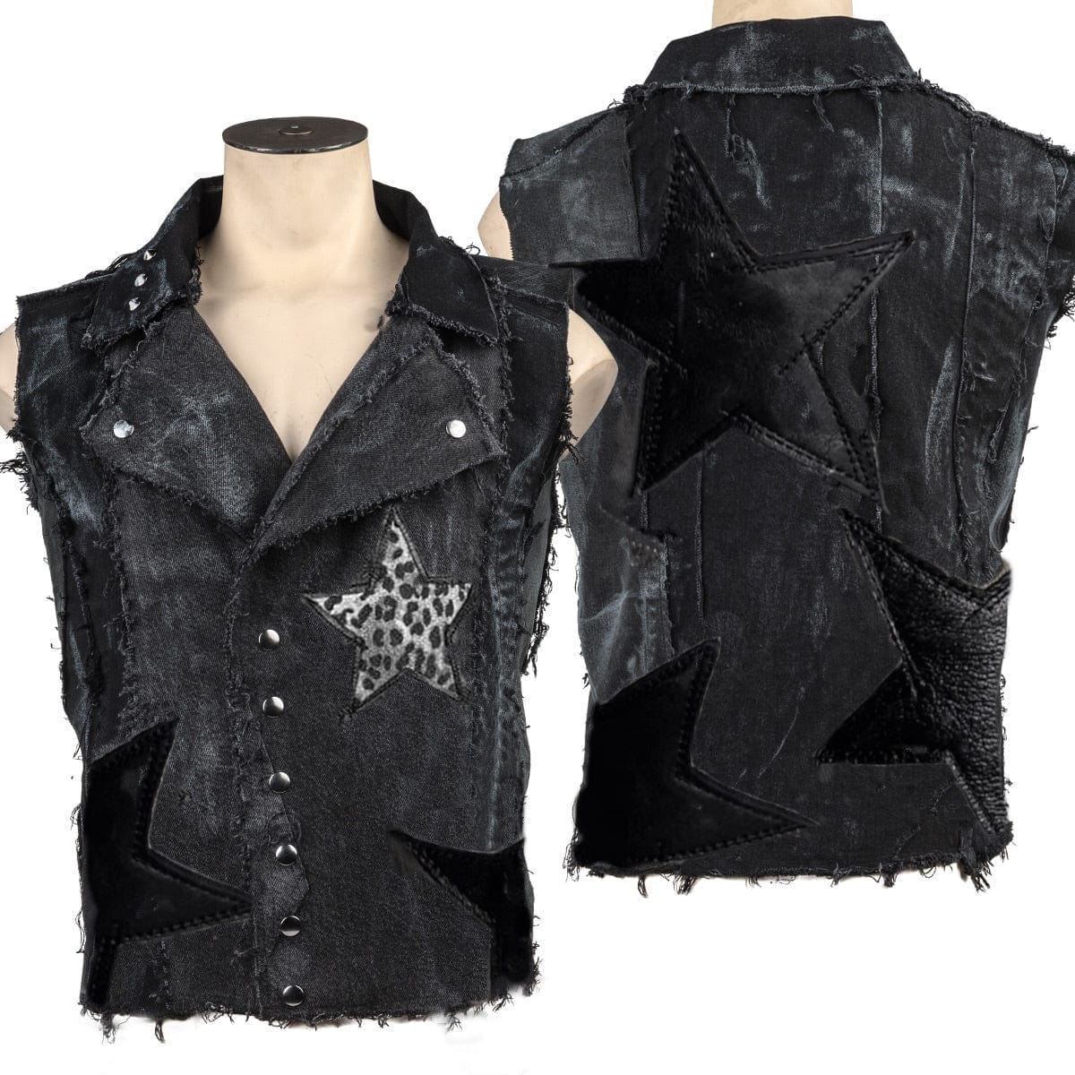 Custom Chop Shop Jacket Wornstar Custom Handmade - Vest - Star Defender