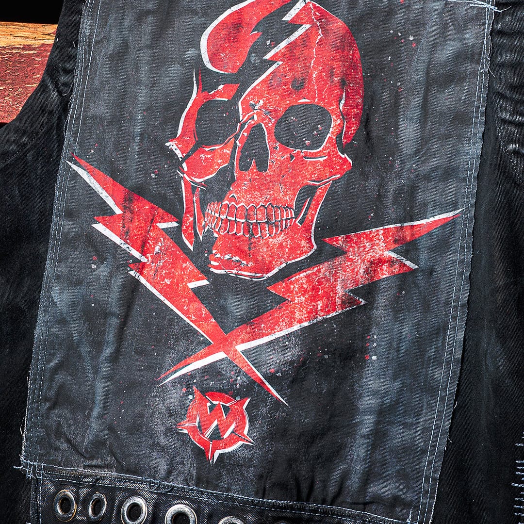 Custom Chop Shop Jacket Wornstar Custom Handmade Vest - Thunderstruck