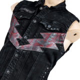 Custom Chop Shop Jacket Wornstar Custom Handmade Vest - Thunderstruck - Ready to Ship