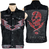 Custom Chop Shop Jacket Wornstar Custom Handmade Vest - Thunderstruck - Ready to Ship
