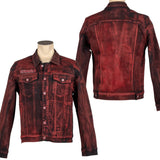 Custom Chop Shop Jacket Wornstar Custom Jacket - Black Cherry Alloy Washed