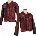 Custom Chop Shop Jacket Wornstar Custom Jacket - Black Cherry Alloy Washed