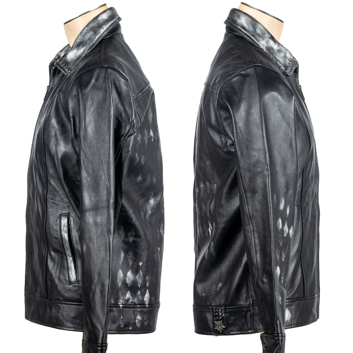 Custom Chop Shop Jacket Wornstar Custom Jacket - Black Diamond - Ready to ship - Size Medium - WSCJ25-001