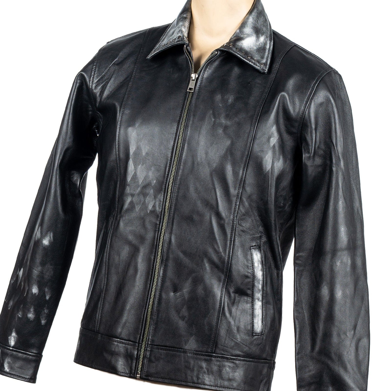 Custom Chop Shop Jacket Wornstar Custom Jacket - Black Diamond - Ready to ship - Size Medium - WSCJ25-001