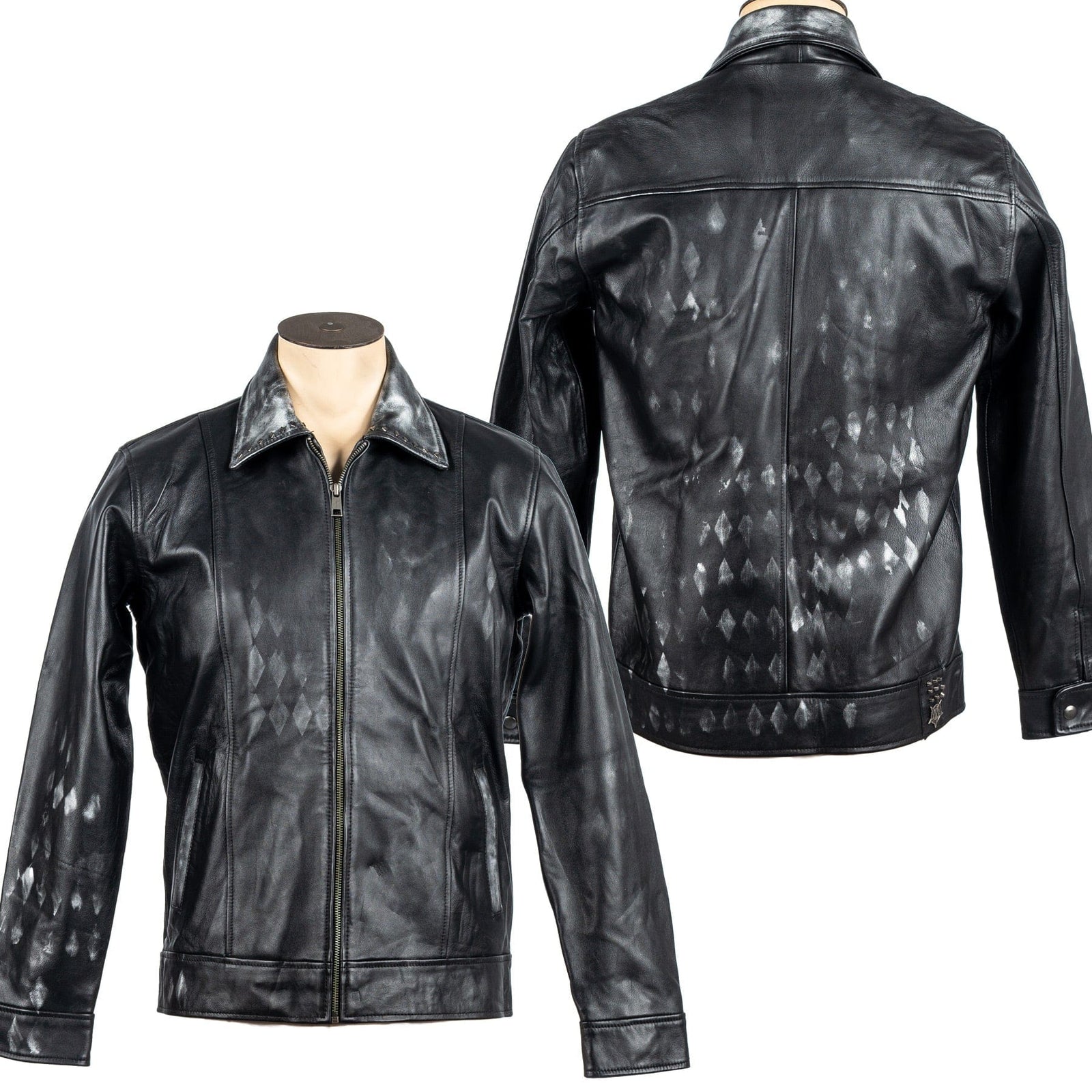 Custom Chop Shop Jacket Wornstar Custom Jacket - Black Diamond - Ready to ship - Size Medium - WSCJ25-001