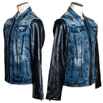 Custom Chop Shop Jacket Wornstar Custom Jacket - Black Onyx Alloy Washed Whiplash