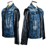 Custom Chop Shop Jacket Wornstar Custom Jacket - Black Onyx Alloy Washed Whiplash