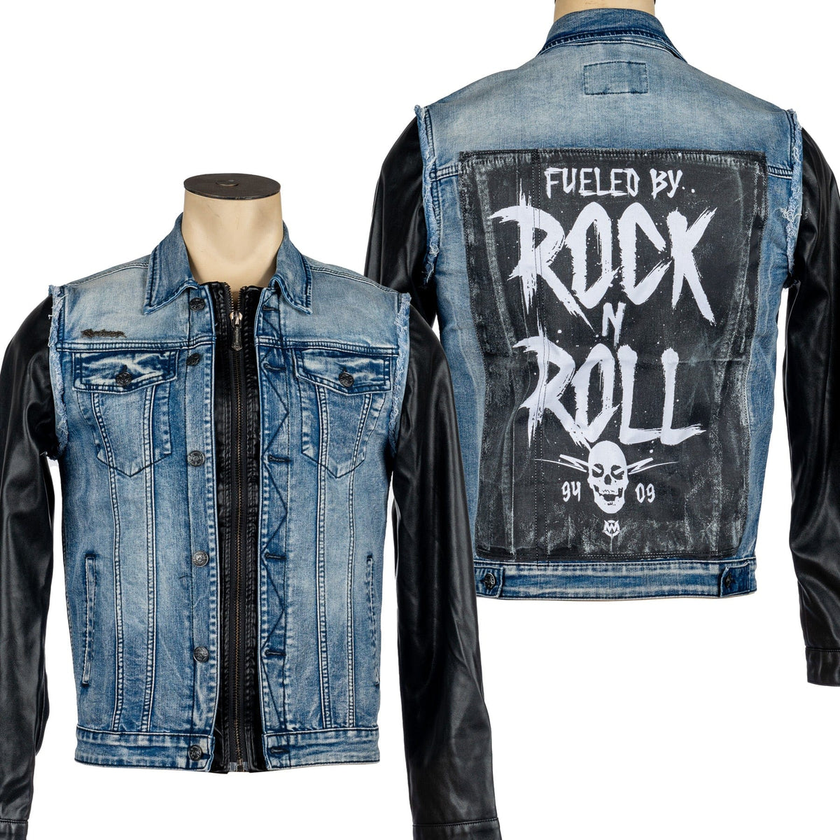 Custom Chop Shop Jacket Wornstar Custom Jacket - Fueled by Rock n Roll Whiplash SW