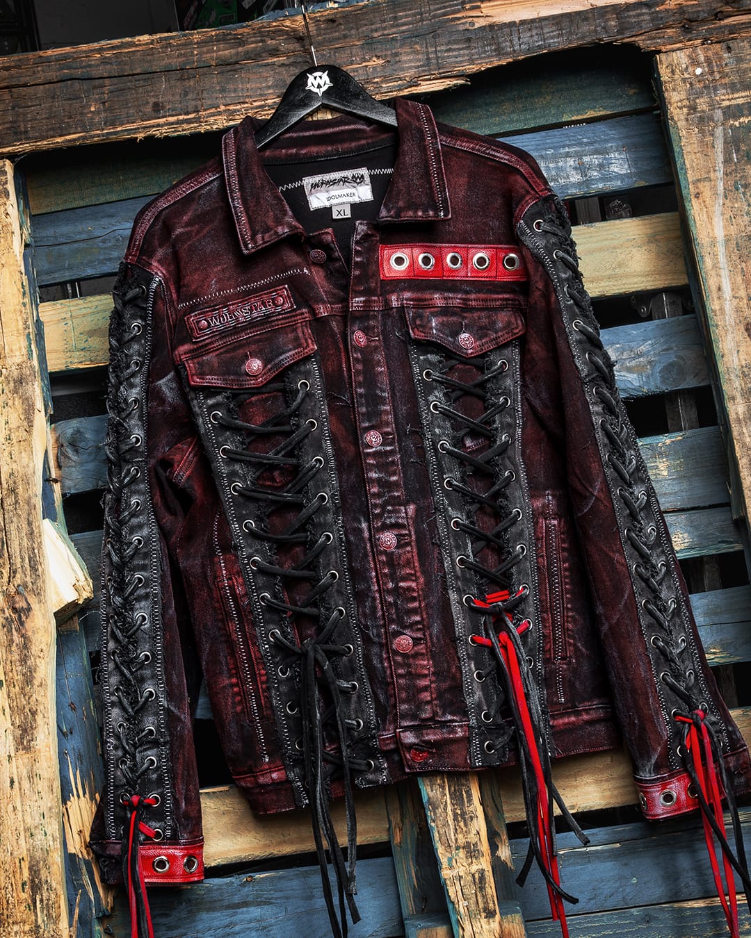 Custom Chop Shop Jacket Wornstar Custom Jacket - Muerte