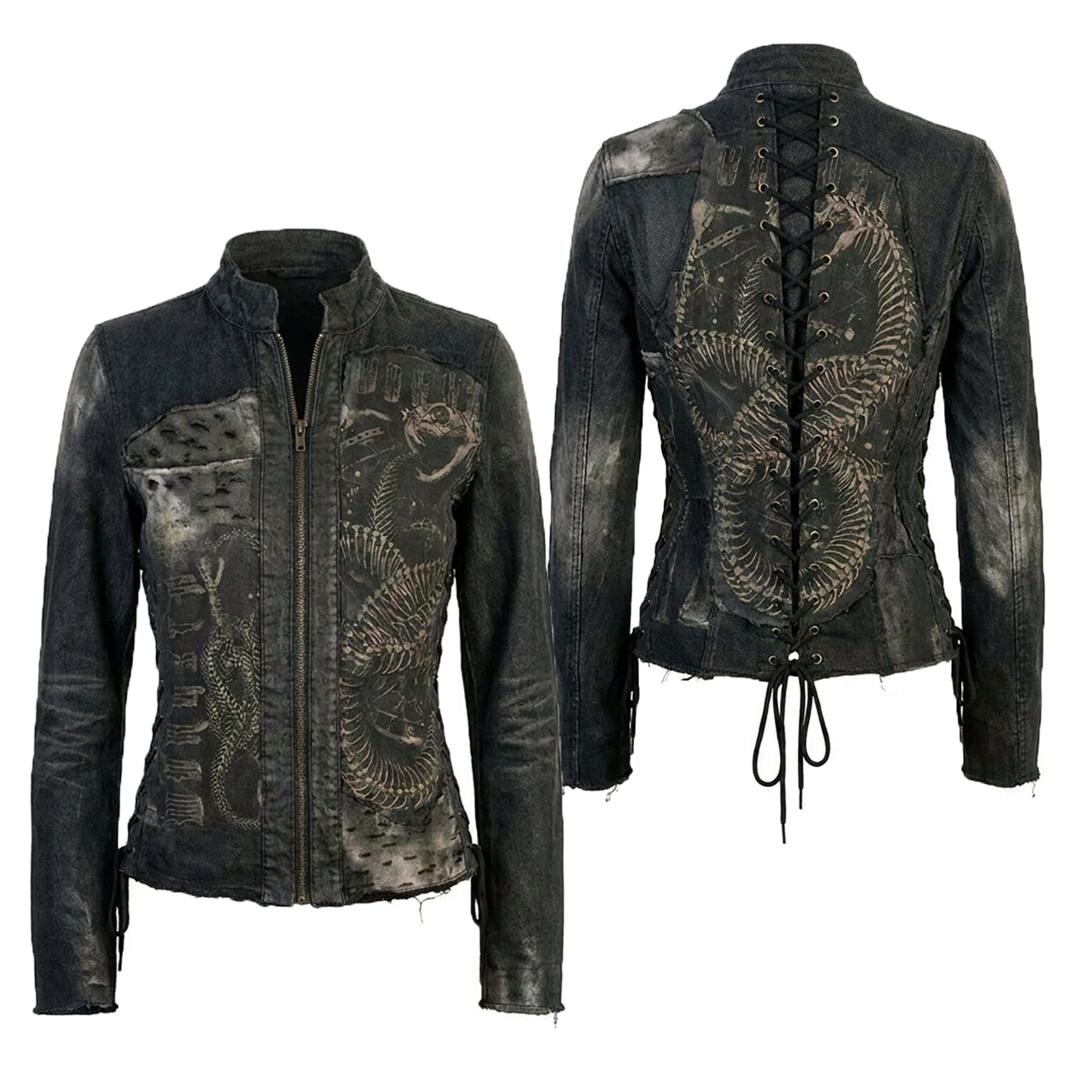 Custom Chop Shop Jacket Wornstar Custom Jacket - Ouroboros
