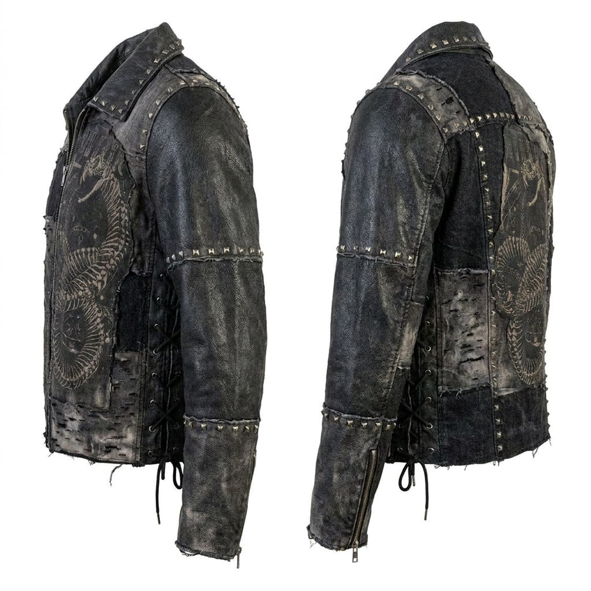 Custom Chop Shop Jacket Wornstar Custom Jacket - Ouroboros