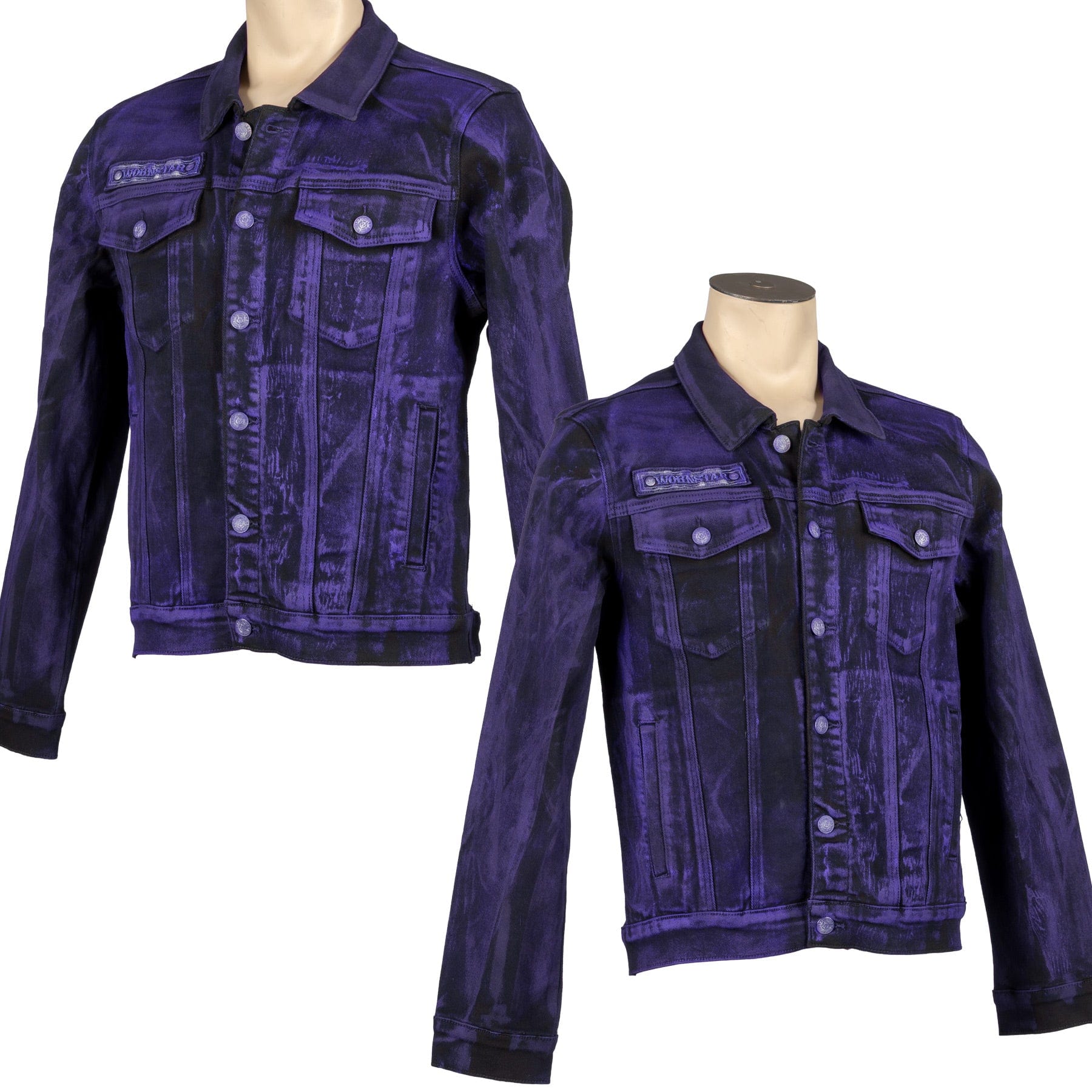 Custom Chop Shop Jacket Wornstar Custom Jacket - Purple Haze Alloy Washed