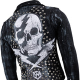 Custom Chop Shop Jacket Wornstar Custom Jacket - Studded Thunderstruck - Ready to Ship