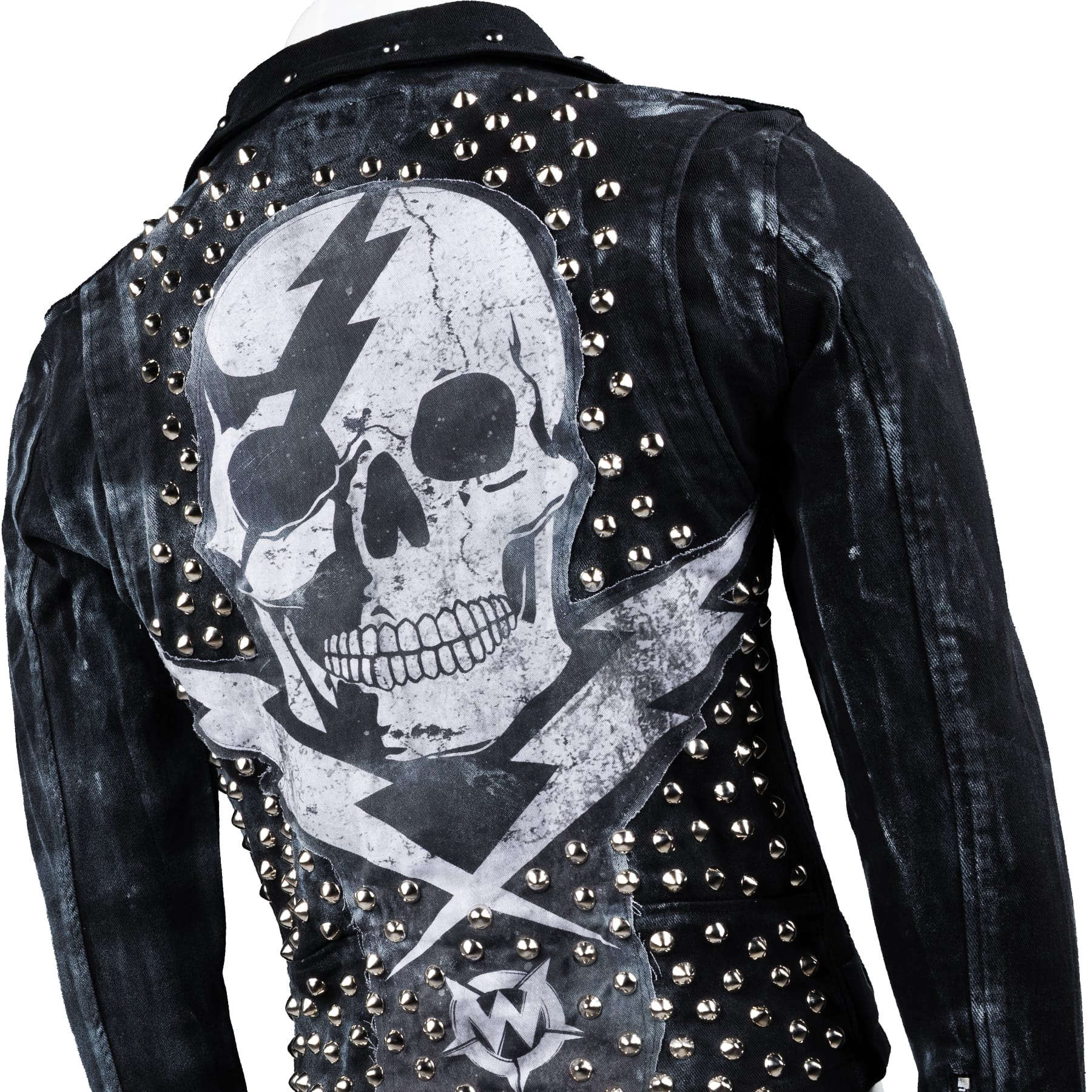 Custom Chop Shop Jacket Wornstar Custom Jacket - Studded Thunderstruck - Ready to Ship