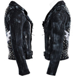 Custom Chop Shop Jacket Wornstar Custom Jacket - Studded Thunderstruck - Ready to Ship