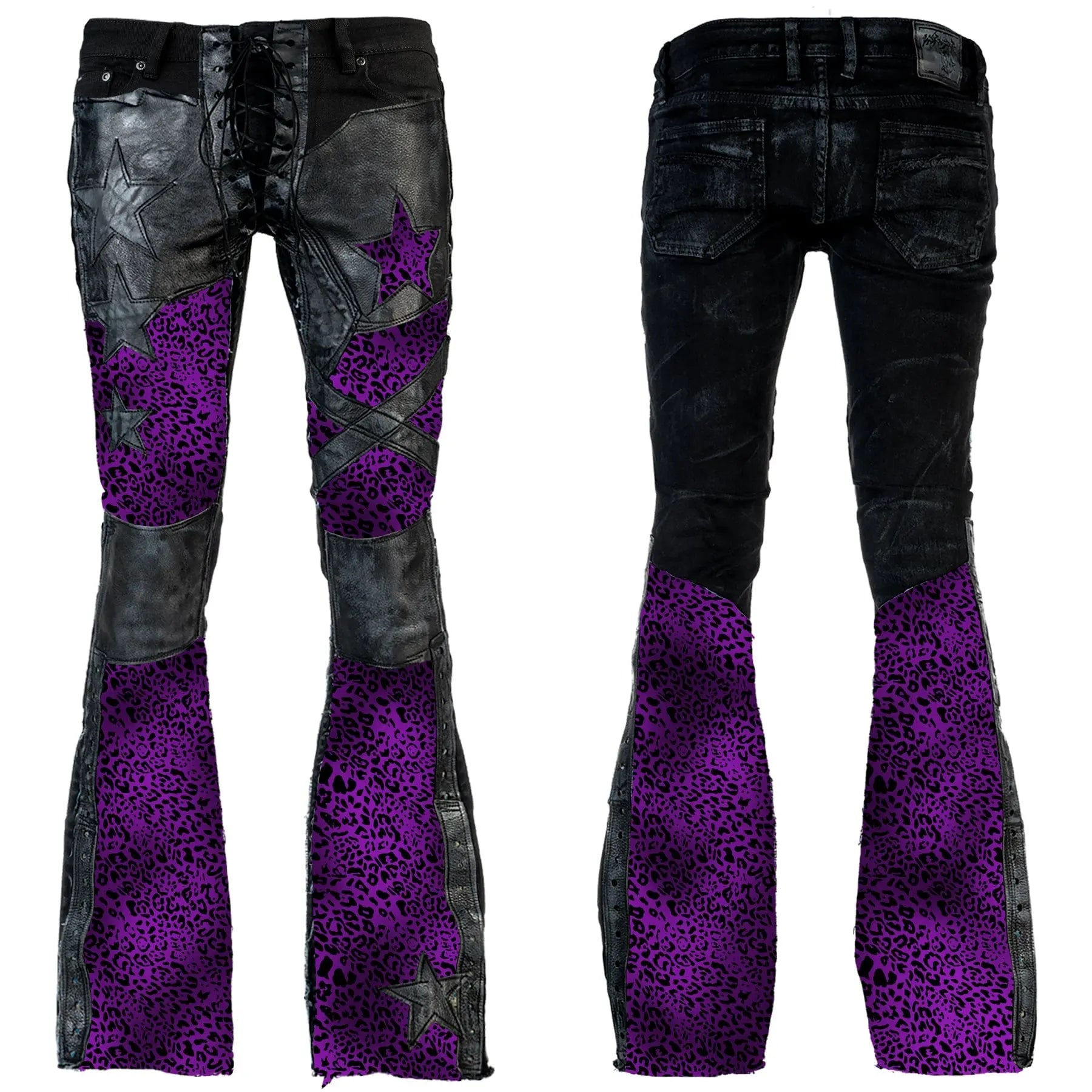 Custom Chop Shop Pants Wornstar Custom Jeans - Alley Cat - Purple